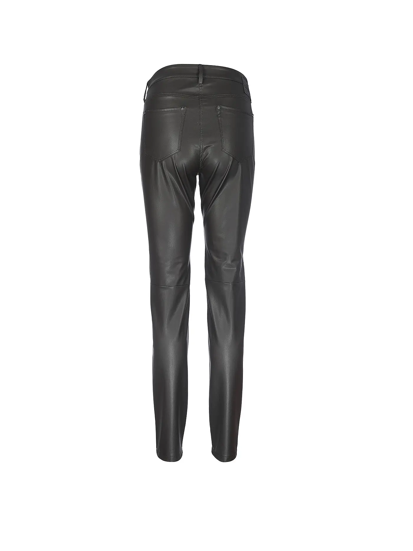 MAC | Hose in Leder Optik Slim - Fit | braun